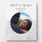 Las Vegas Map Wedding Verlobung Foto Geschenk Fotoplatte (Vorderseite)