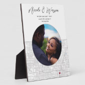 Las Vegas Map Wedding Verlobung Foto Geschenk Fotoplatte (Seite)