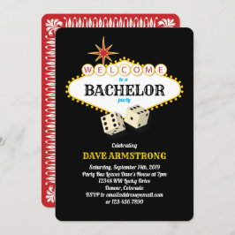 Las Vegas Marquee Bachelor Party Einladung