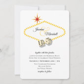 Las Vegas Marquee Wedding Einladung (Vorderseite)
