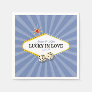 Las Vegas Marquee Wedding in Hydrangea 2 Serviette