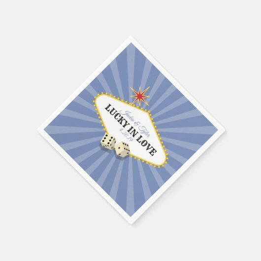 Las Vegas Marquee Wedding in Hydrangea 2 Serviette (Ecke)