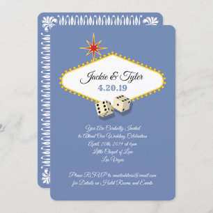 Las Vegas Marquee Wedding in Hydrangea Einladung