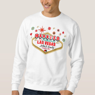 Las Vegas Married Couple Matching Vacation Nevada Sweatshirt