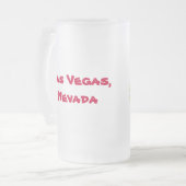 Las Vegas Mattglas Bierglas (Vorderseite Links)