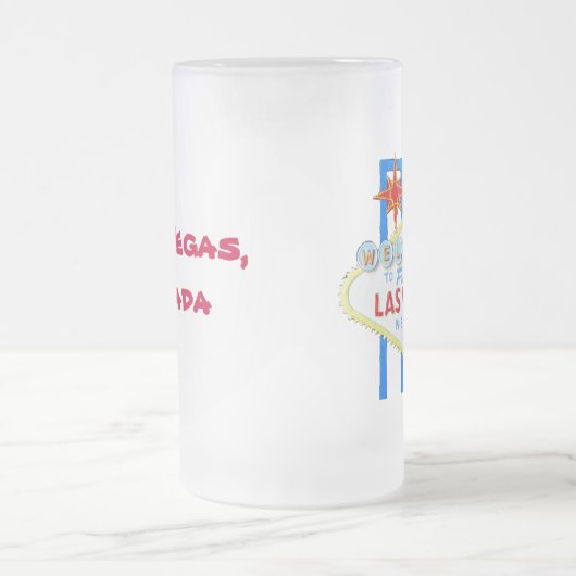 Las Vegas Mattglas Bierglas (Mittel)