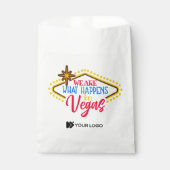 Las Vegas-Messe verschenkte Logo-Liebestasche Geschenktütchen (Vorderseite)