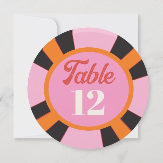 Las Vegas Mod Poker Chip Tischnummer (Rückseite)