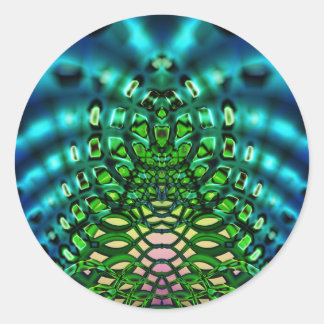 Las Vegas Muschel Runder Aufkleber