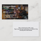 Las Vegas nachts Visitenkarte (Vorne/Hinten)