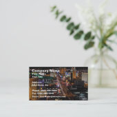 Las Vegas nachts Visitenkarte (Stehend Vorderseite)