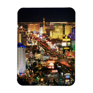 Las Vegas-NachtSkyline-Magnet Magnet