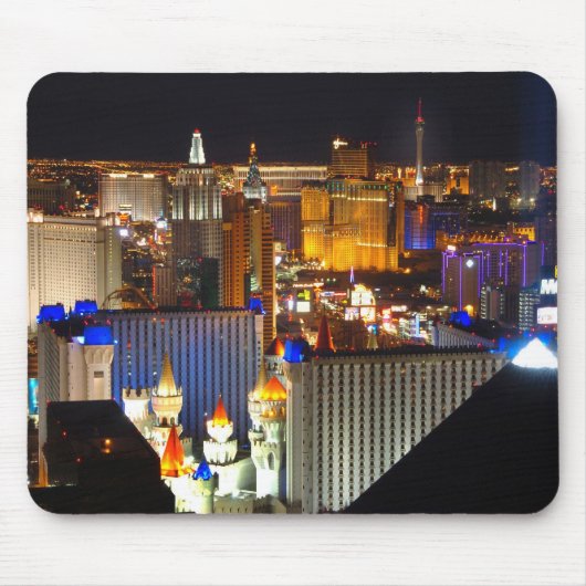 Las Vegas Nachtzeit Mousepad (Vorne)
