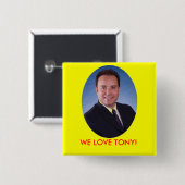 Las Vegas Nanometer WIR LIEBE TONY! Button (Vorne & Hinten)