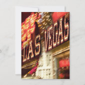 Las Vegas Neon Lights Glamourous Wedding Invites Einladung (Rückseite)