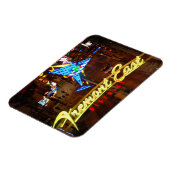 Las Vegas Neon Martini Glass Magnet (Linke Seite)