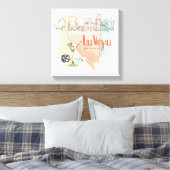 Las Vegas, Nevada | Aquarellbild Leinwanddruck (Insitu (Schlafzimmer))
