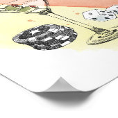 Las Vegas, Nevada | Aquarellbild Poster (Ecke)