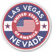 LAS VEGAS, Nevada Aufkleber (Vorderseite)