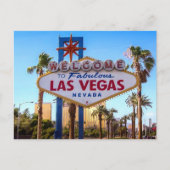 Las Vegas Nevada | Begrüßungszeichen Postkarte (Vorderseite)