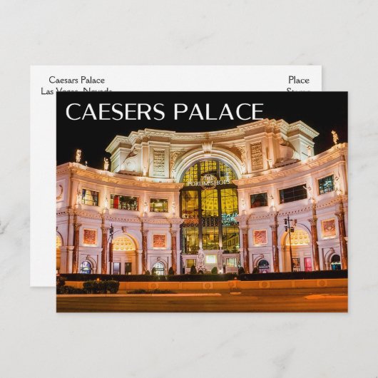 Las Vegas, Nevada Caesars Palace Casino USA Postkarte (Vorne/Hinten)