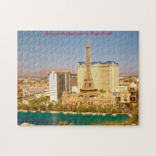 Las Vegas Nevada.Christmas Grüße Puzzle (Horizontal)
