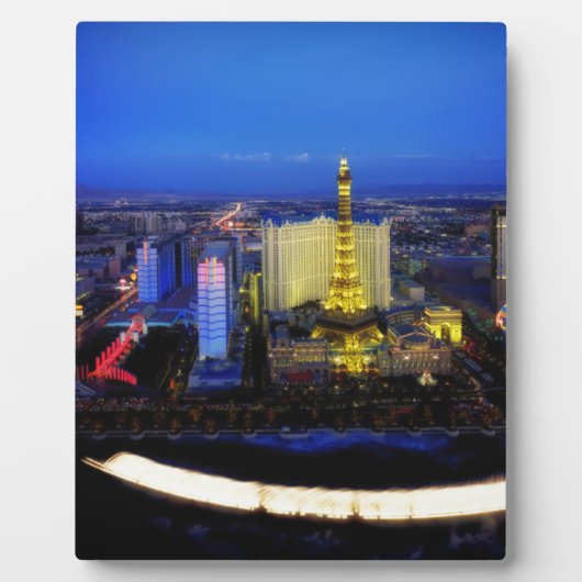 Las Vegas Nevada City Cities Urban Night Abend Fotoplatte (Vorderseite)