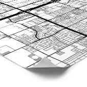 Las Vegas, Nevada City Map + Ihre Lage markieren Poster (Ecke)