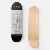 Las Vegas, Nevada City Map Skateboard (Vorderseite)