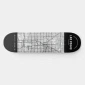 Las Vegas, Nevada City Map Skateboard (Horizontal)