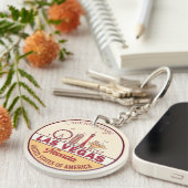 Las Vegas Nevada City Skyline Emblem Schlüsselanhänger (Vorderseite rechts)