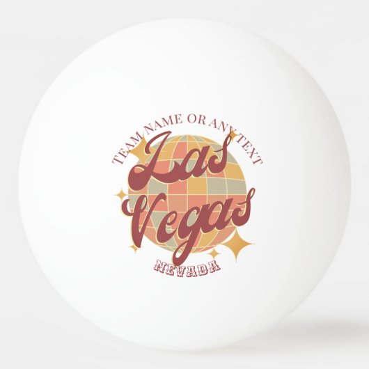 Las Vegas Nevada City Tischtennis Tischtennisball (Vorderseite)