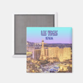 Las Vegas Nevada Der Streifen Vintag Magnet (Vorderseite/Rückseite)