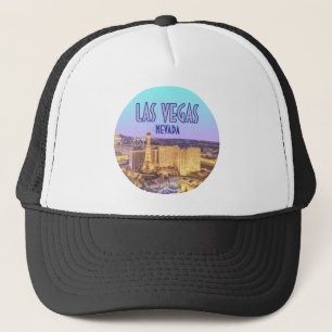 Las Vegas Nevada Der Streifen Vintag Truckerkappe