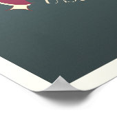 Las Vegas Nevada elegante blaue Dekoration Poster (Ecke)