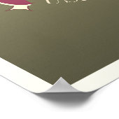 Las Vegas Nevada elegante Golddekoration Poster (Ecke)