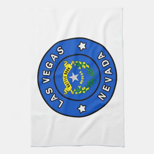 Las Vegas Nevada Geschirrtuch (Vertikal)