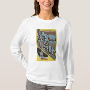 Las Vegas, Nevada - große Buchstabe-Szenen T-Shirt