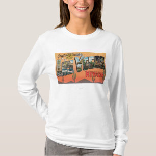 Las Vegas, Nevada - große Buchstabe-Szenen T-Shirt