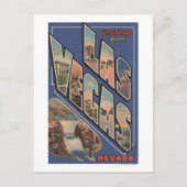 Las Vegas, Nevada - Große Buchstabenszenen 2 Postkarte (Vorderseite)