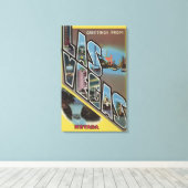 Las Vegas, Nevada - Große Buchstabenszenen Leinwanddruck (Insitu (Holzboden))