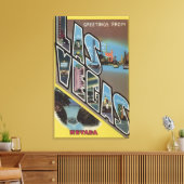 Las Vegas, Nevada - Große Buchstabenszenen Leinwanddruck (Insitu (Wohnzimmer))