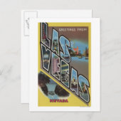 Las Vegas, Nevada - Große Buchstabenszenen Postkarte (Vorne/Hinten)