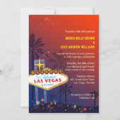 Las Vegas Nevada Hochzeit in Urlaubsort Einladung (Vorderseite)