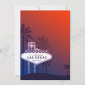 Las Vegas Nevada Hochzeit in Urlaubsort Einladung (Rückseite)