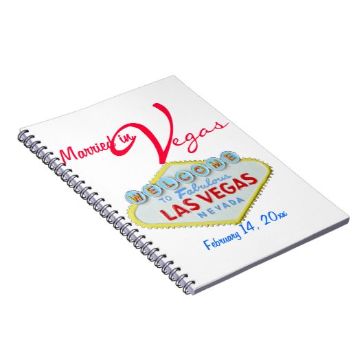 Las Vegas Nevada Hochzeit Notizblock (Rechte Seite)