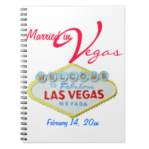 Las Vegas Nevada Hochzeit Notizblock