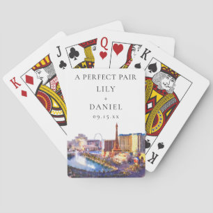 Las Vegas Nevada Hochzeit Perfektes Paar Geschenk Spielkarten