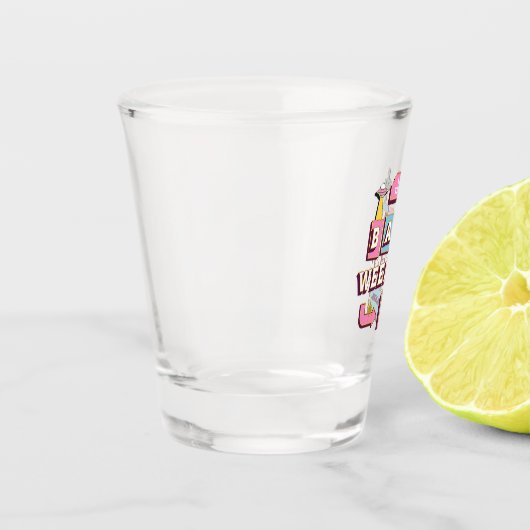 Las vegas nevada Junggeselinnen-Abschied Schnapsglas (Links)