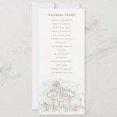Las Vegas Nevada Landschaft Hochzeitsprogramm Einladung (Rückseite)